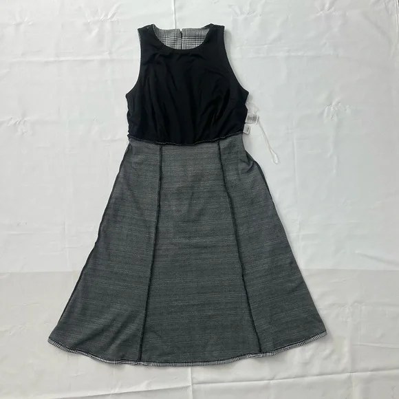 Anne Klein Plaid Midi Dress with Belt Size 6 - Picture 8 of 14